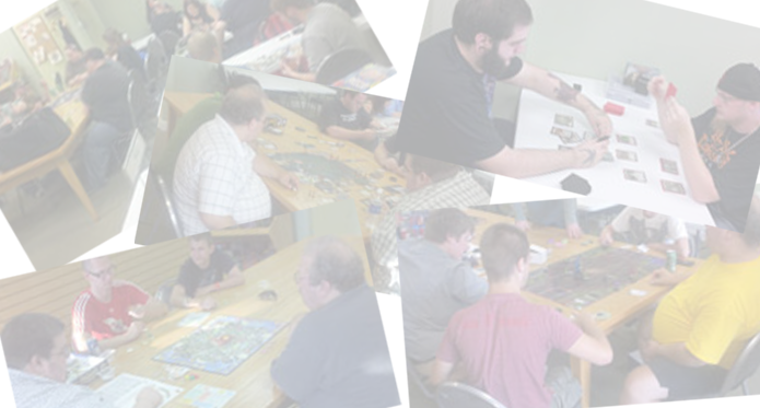 Collage of different games being played